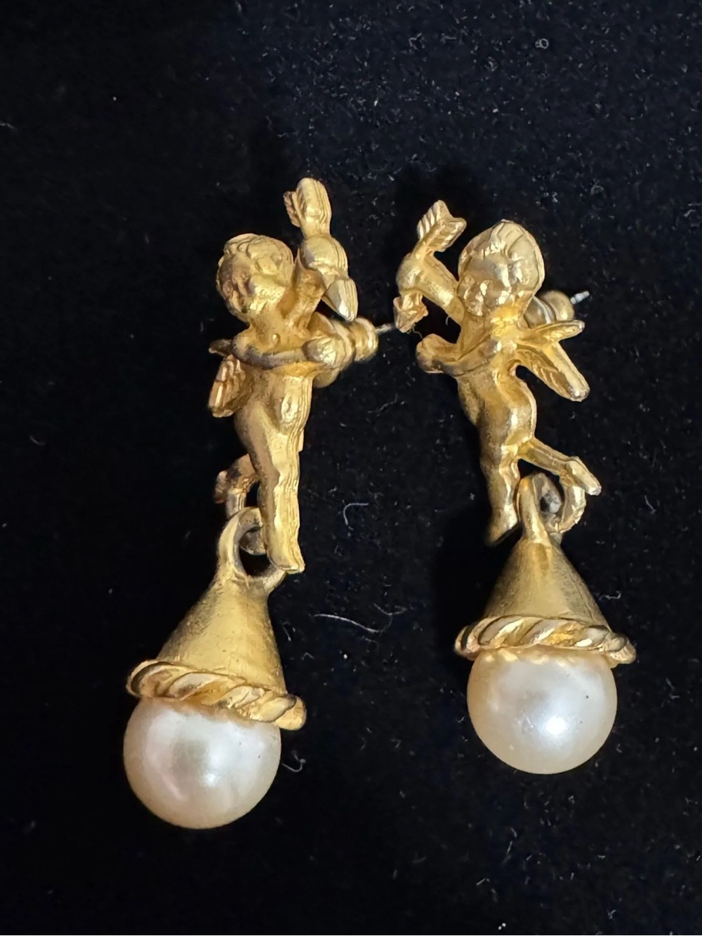 Jim Shore Cherub Earrings